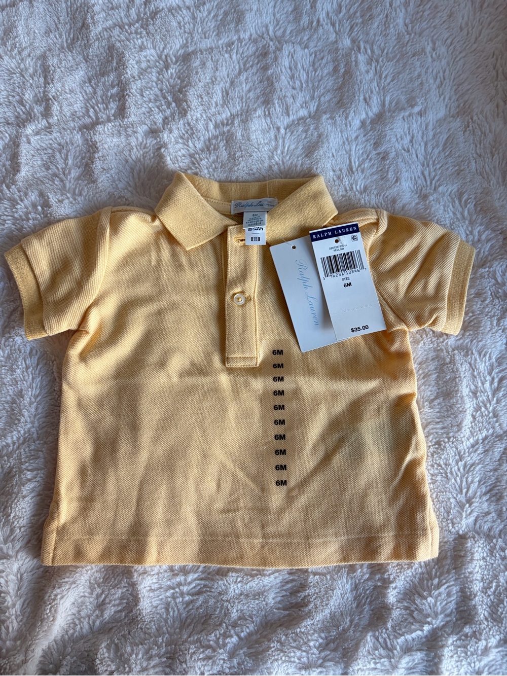 Ralph Lauren Pale Yellow Baby Polo Shirt